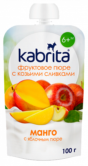Ассорти пюре Kabrita® 100 г 6 шт. с 6 месяцев