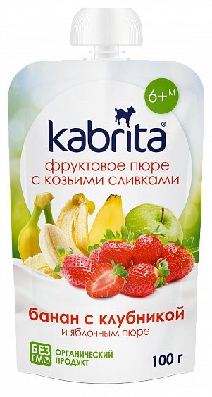 Ассорти пюре Kabrita® 100 г 6 шт. с 6 месяцев